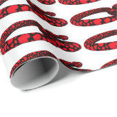 Rote Liebe Schlange Geschenkpapier (Rolleneckpunkt)