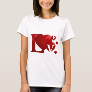 Rote LIEBE T-Shirt