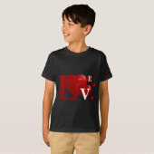 Rote LIEBE T-Shirt (Vorne ganz)