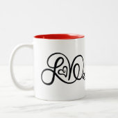 Rote Liebe Tasse mit KP Logo (Links)