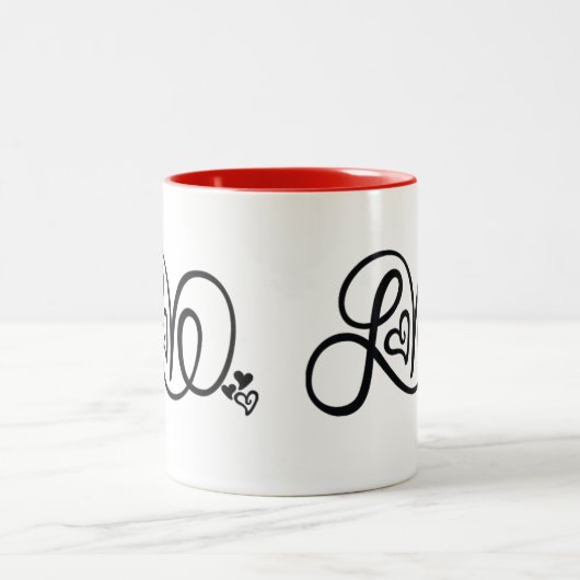 Rote Liebe Tasse mit KP Logo (Mittel)