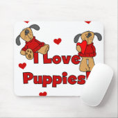 Rote Liebe-Welpen der Herz-I Mousepad (Mit Mouse)