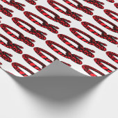 Rote Liebesschlange Geschenkpapier (Ecke)
