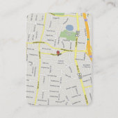 Rote Lila Herz-Leaf Tree Hochzeitungs-Info-Cards Visitenkarte (Rückseite)