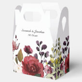 Rote Lila Rosa Weißfarben Blumenzehen Geschenkschachtel (Geöffnet)