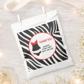 Rote Lingerie-Party Danke Geschenktütchen (Ausgeschnitten)