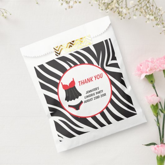 Rote Lingerie-Party Danke Geschenktütchen (Versiegelt)