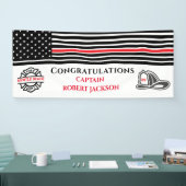 Rote Linie der Feuerwehrmänner Banner (Messe)