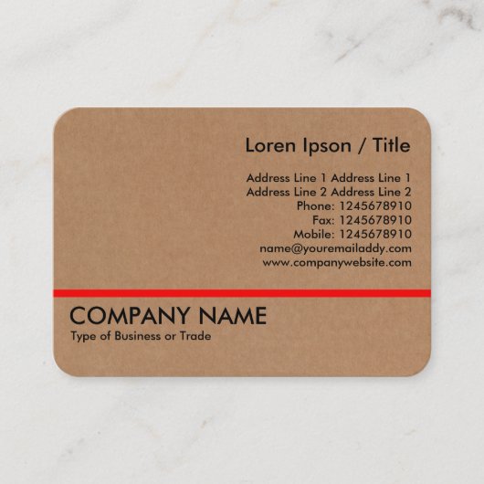 Rote Linie - Karte (Vorderseite)