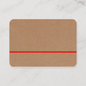 Rote Linie - Karte (Rückseite)