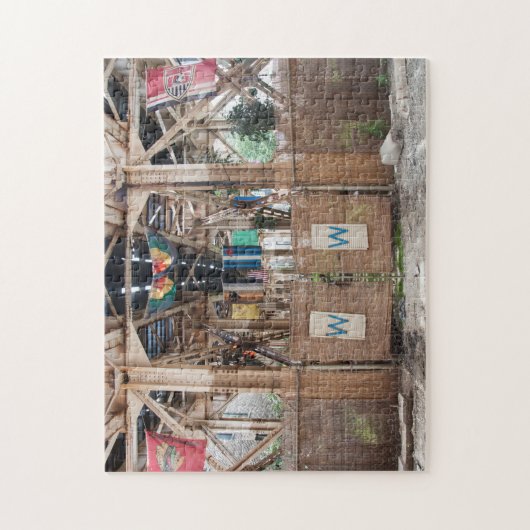 Rote Linie Paradies Puzzle (Vertikal)