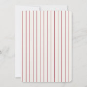 rote Linie zeichnend 30. Geburtstag Einladung (Rückseite)