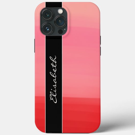 Rote Linien Case-Mate iPhone Hülle (Rückseite)