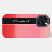 Rote Linien iPhone Hülle (Rückseite (Horizontal))