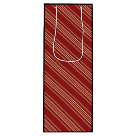 Rote-Linien-Muster Geschenktüte Für Weinflaschen