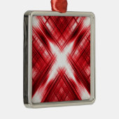 Rote Linien Ornament Aus Metall (Rechts)