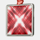 Rote Linien Ornament Aus Metall (Links)