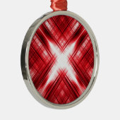 Rote Linien Ornament Aus Metall (Rechts)