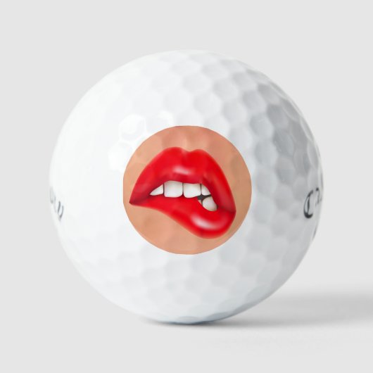 Rote Lippen - Abenteuer Supersoft Golf Balls Golfball (Vorderseite)