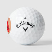 Rote Lippen - Abenteuer Supersoft Golf Balls Golfball (Logo)