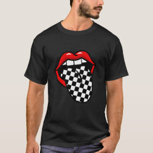 Rote Lippen an der Tafel T-Shirt
