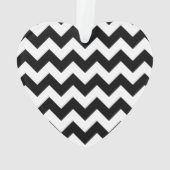 Rote Lippen auf schwarzen und weißen Zigzag Ornament (Rückseite)