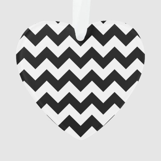 Rote Lippen auf schwarzen und weißen Zigzag Ornament (Rückseite)