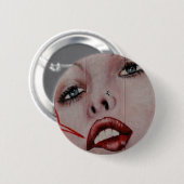 Rote Lippen Button (Vorne & Hinten)