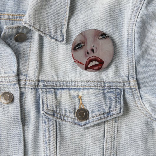Rote Lippen Button (Beispiel)