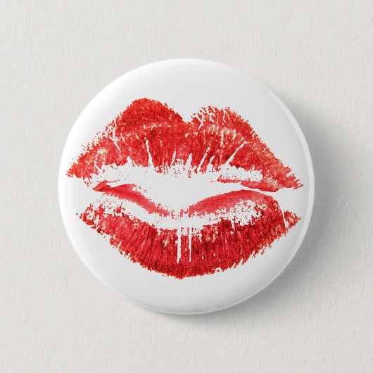 Rote Lippen Button (Vorderseite)