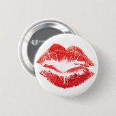 Rote Lippen Button (Vorne & Hinten)