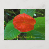 Rote Lippen Feiertagspostkarte (Vorderseite)