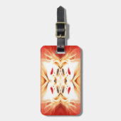 Rote Lippen Gepäckanhänger (Vorderseite vertikal)