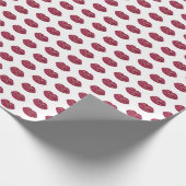 Rote Lippen Geschenkpapier (Ecke)