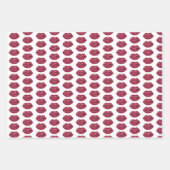 Rote Lippen Geschenkpapier Set (Vorderseite)
