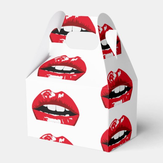 Rote Lippen Geschenkschachtel (Rückseite)