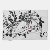 Rote Lippen Handtuch (Horizontal)