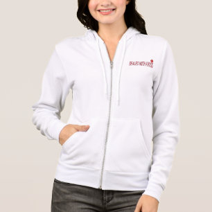 rote Lippen Hoodie