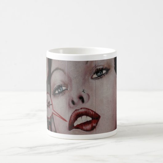 _Rote Lippen Kaffeetasse (Mittel)