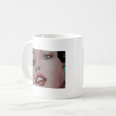 Rote Lippen Kaffeetasse (Vorderseite Links)
