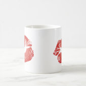 Rote Lippen Kaffeetasse (Mittel)