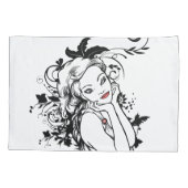 Rote Lippen Kissenbezug (Rückseite)