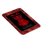 Rote Lippen Korsett Magnet (Rechte Seite)
