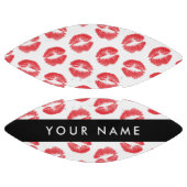Rote Lippen, Kuss, Lipstick, Ihr Name, Personalisi Football (Paneele)
