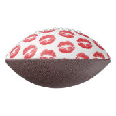 Rote Lippen, Kuss, Lipstick, Ihr Name, Personalisi Football (Gedreht 90)