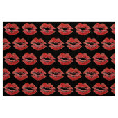 Rote Lippen Kuss Valentinstag Tuch Stoff (Fat Quarter (45,7 x 55,9 cm))