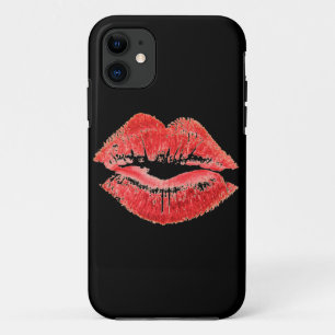rote Lippen Kussdruck iPhone-Hülle iPhone 11 Hülle