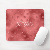 Rote Lippen Küsse XOXO Mousepad (Mit Mouse)