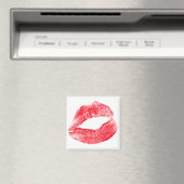 Rote Lippen küssen Magnet (In Situ (Geschirrspüler))
