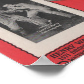 Rote Lippen küssen meine Blues weg Poster (Ecke)